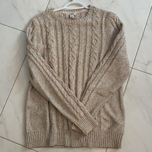 L.L.Bean 100% cotton cabled Sweater
